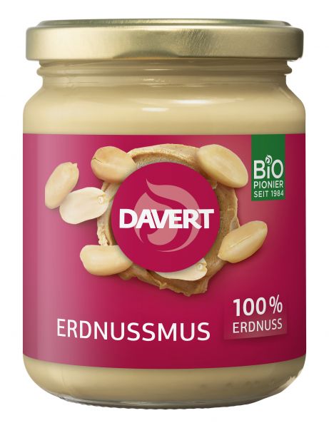 Bio Erdnussmus von Davert 100 % purer Genuss