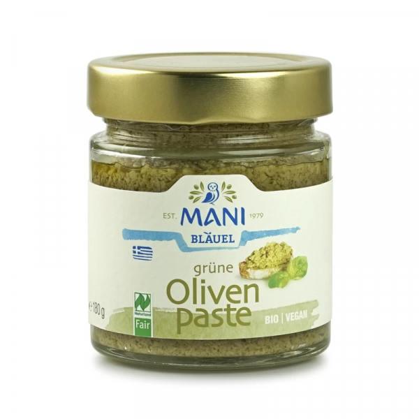MANI Grüne Bio Olivenpaste mit Kräutern