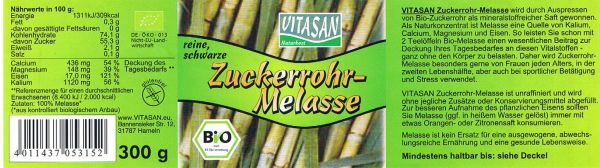 Bio Zuckerrohr Melasse