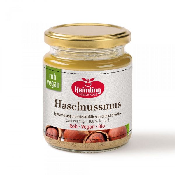 Bio Haselnussmus in Premium-Rohkostqualität