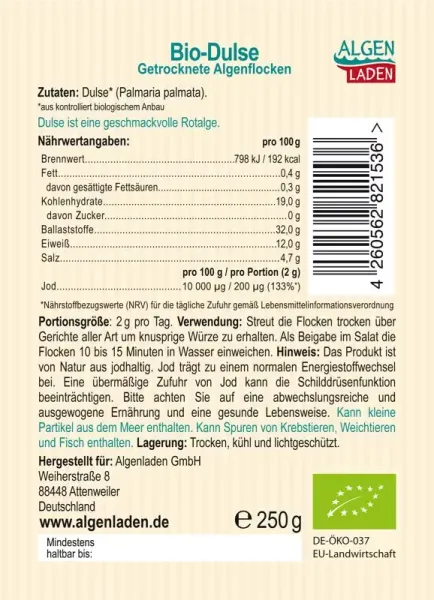 Bio Alge Dulse Flocken 250g