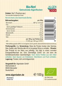 Noriflocken bio und roh